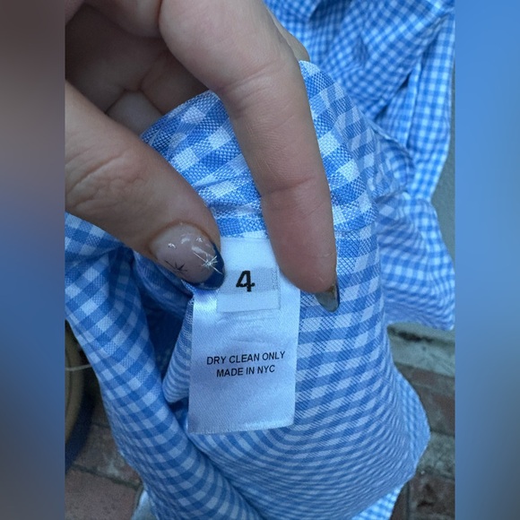 CF. goldman Blue Gingham Midi Dress - Picture 8 of 10